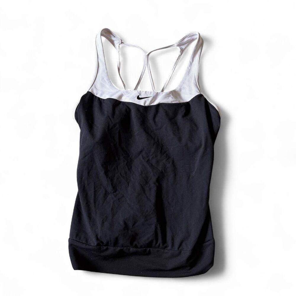 Nike Women's Black and White Vest
